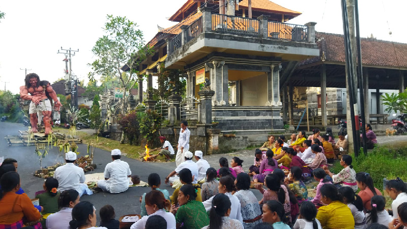 Ogoh - Ogoh Kala Geni Simbol Nyomya Bhuta Tawur Kasanga Caka 1945
